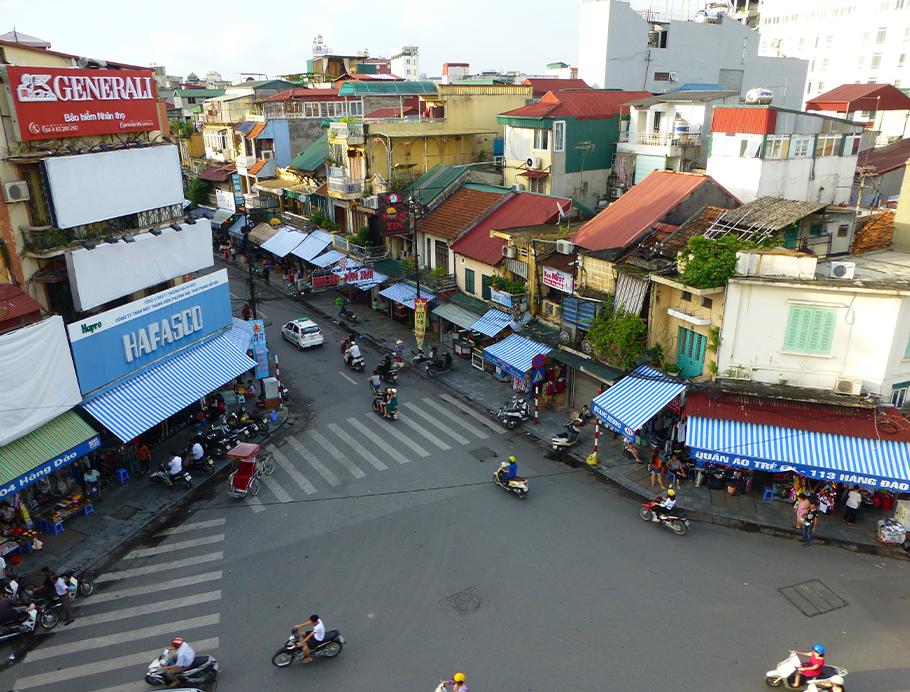 Old Quarter in Hanoi, Vietnam on a Bunnik Tour to Vietnam